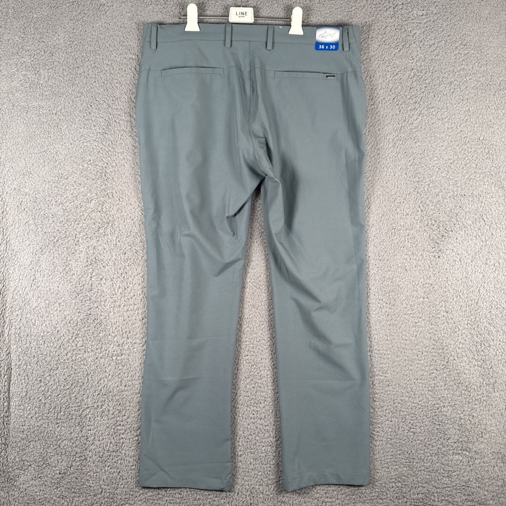 Greg Norman Golf Performance Pants Mens 36x30 BLUE Comfort Stretch Waistband NEW - Picture 2 of 8